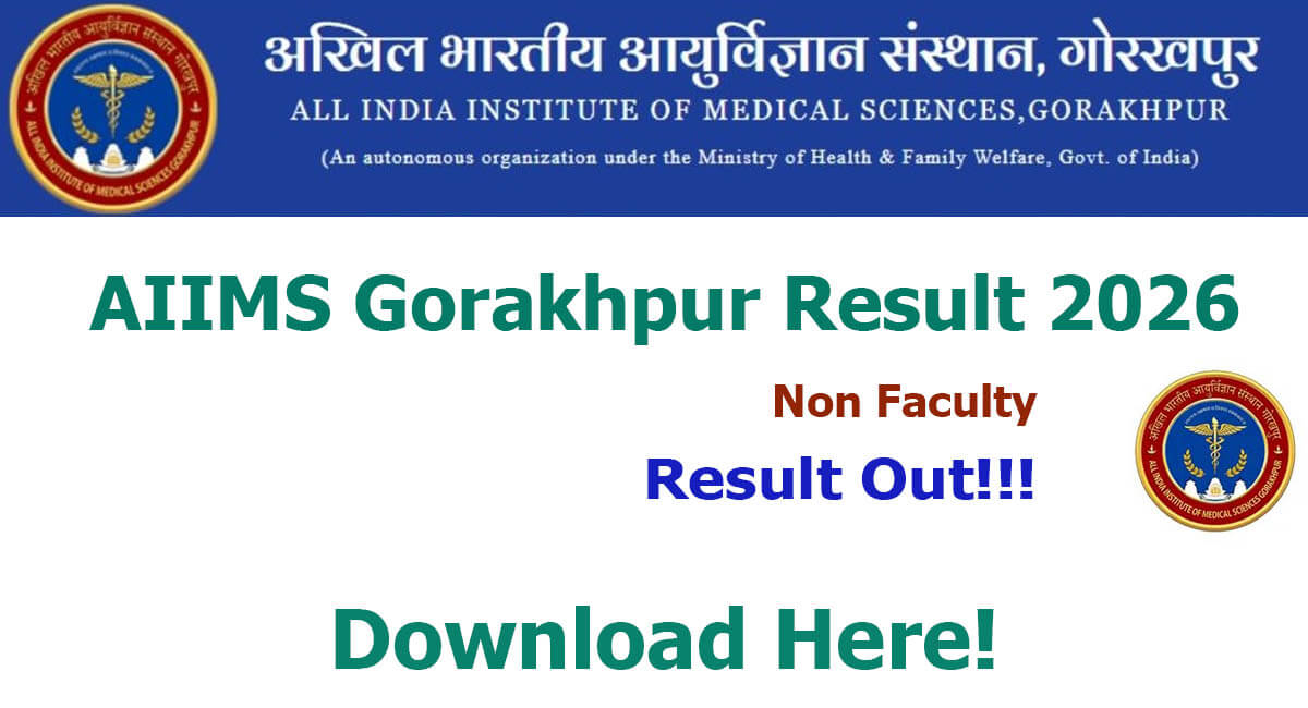 AIIMS Gorakhpur Result 2026