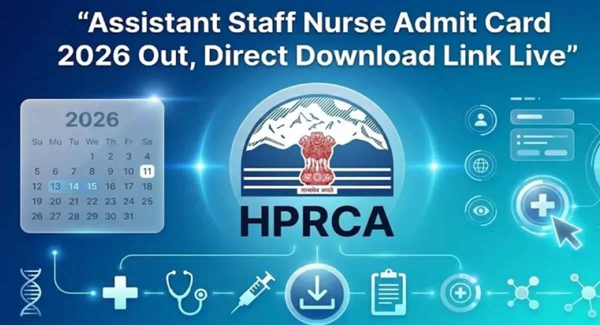 HP Assistant Staff Nurse Admit Card 2026
