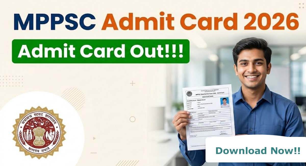 MPPSC SES Admit Card 2026