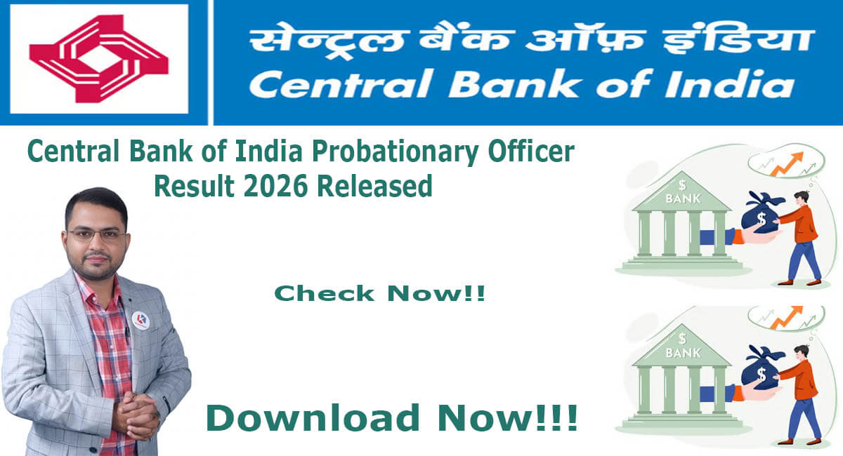 Central Bank of India Probationary Officer Result 2026