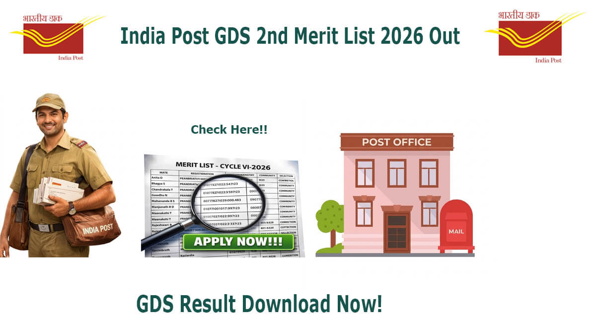 India Post GDS 2nd Merit List 2026